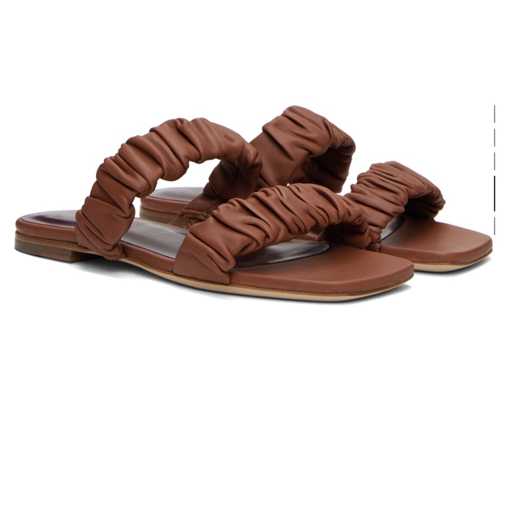 STAUD Brown Maya Sandals